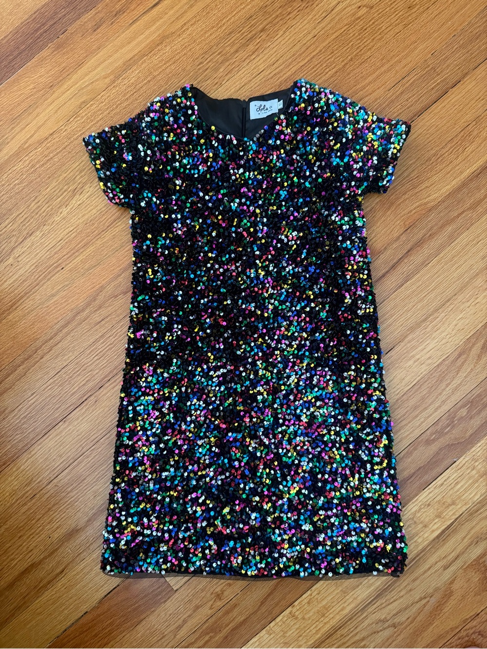 Lola + The Boys Rainbow Sequin Dress — Size 10 | Girls Party Dress